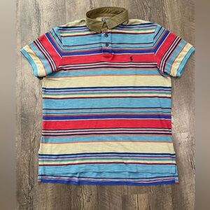 POLO Ralph Lauren Custom Fit Mens Stripped Shirt